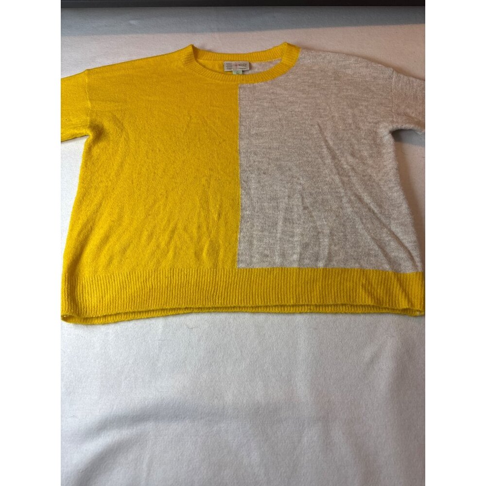 Saturday Sunday Colorblock Knit Sweater By Saturday/Sunday Size M